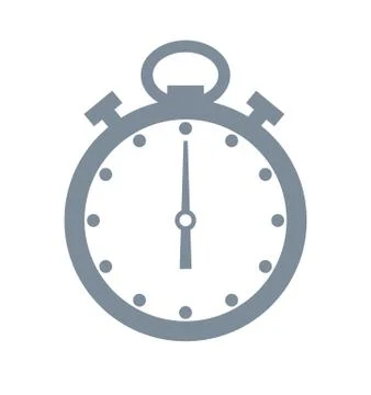 Timer and Time Grey Object Vector Illustration Stockillustratie