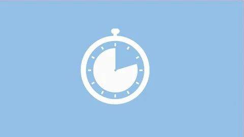 Timer in animation and countdown. Video stock 88399982
