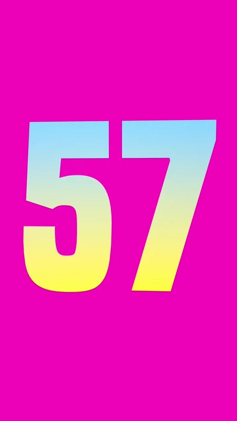 Timer animation on pink background, 60 seconds. Video stock 254355008