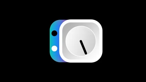 Timer App Clock Icon Stock Footage 335591730