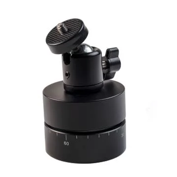 Timer with ball head on isolated background 스톡 사진