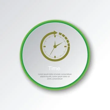Timer button. Stock Illustration