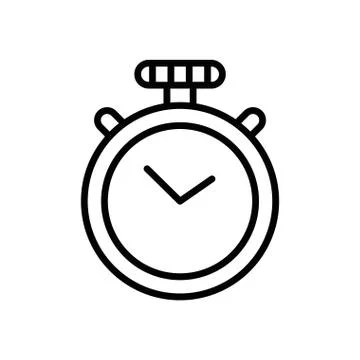 Timer chronometer counter isolated icon Illustrazione stock