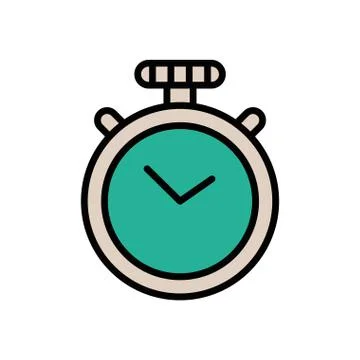 Timer chronometer counter isolated icon Illustrazione stock