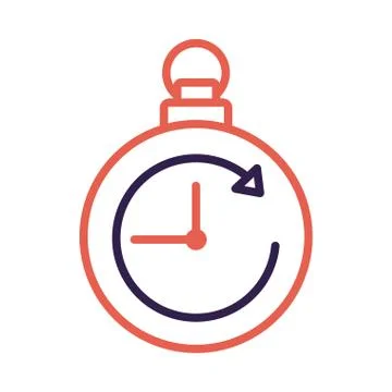 Timer chronometer counter line style 스톡 일러스트