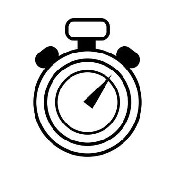 Timer chronometer counter line style 스톡 일러스트
