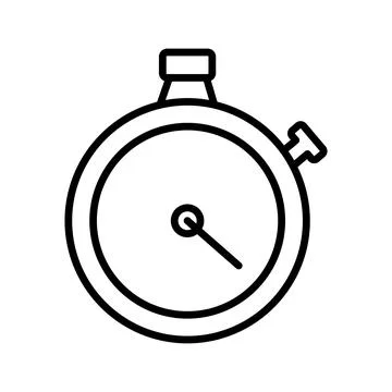 Timer chronometer counter line style 스톡 일러스트