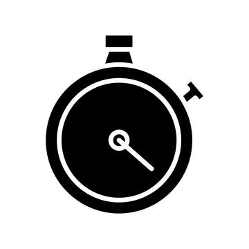 Timer chronometer counter silhouette style 스톡 일러스트