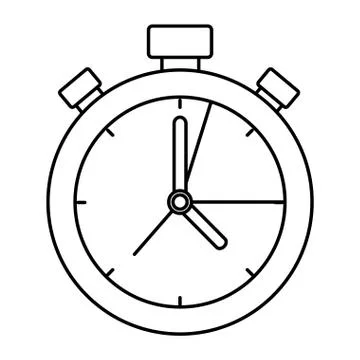 Timer chronometer device isolated icon Stock Illustration