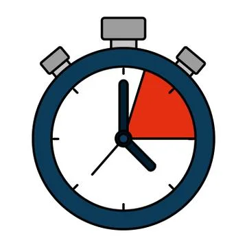 Timer chronometer device isolated icon Stock Illustration
