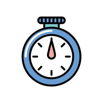 Timer chronometer device isolated icon Stock Illustration