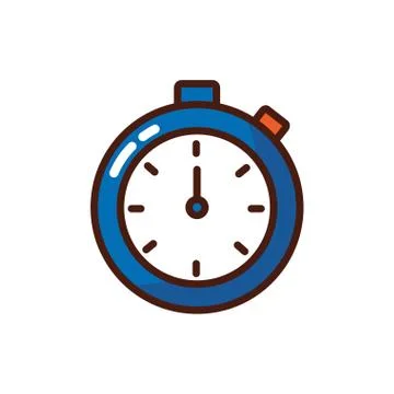 Timer chronometer device isolated icon Stock Illustration