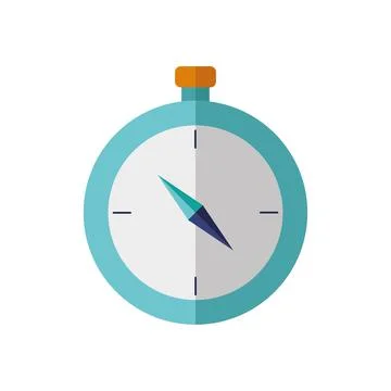 Timer chronometer device isolated icon Stock Illustration