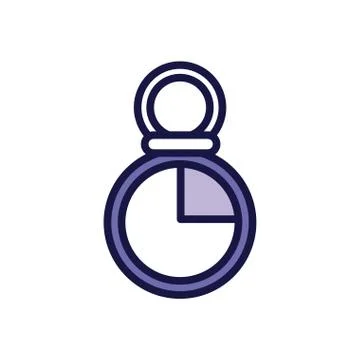 Timer chronometer line style icon Stockillustratie