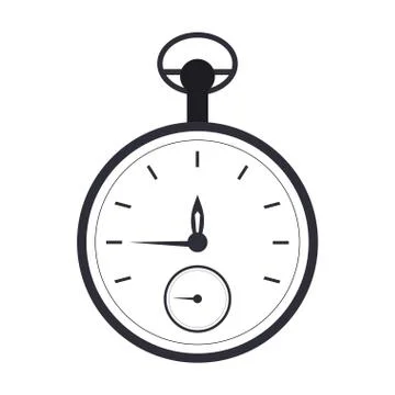 Timer chronometer symbol Illustrazione stock