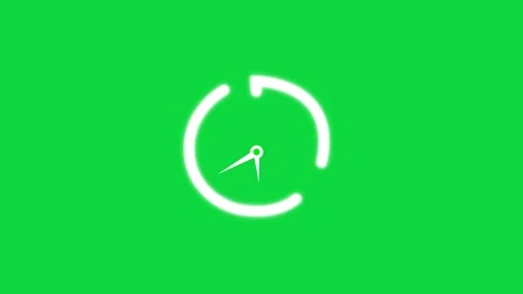 Timer Clock 11 Minute  Green Screen Animation.  Stopwatch, Time Indicator, Stock Footage 310480846