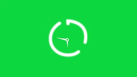 Timer Clock 13 Minute  Green Screen Animation.  Stopwatch, Time Indicator, Stock Footage 310480848