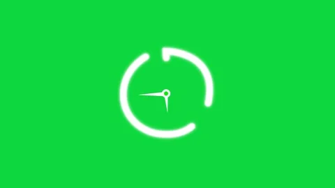 Timer Clock 19 Minute  Green Screen Animation.  Stopwatch, Time Indicator, Stock Footage 310480858