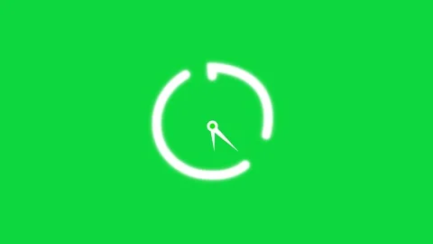 Timer Clock 5 Minute  Green Screen Animation.  Stopwatch, Time Indicator, Stock Footage 310480850