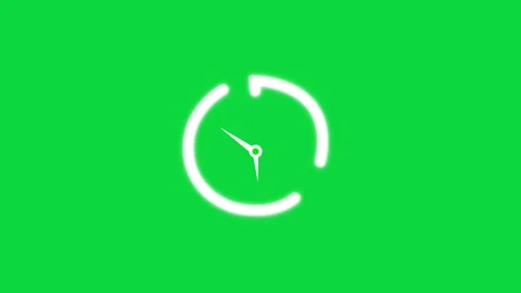 Timer Clock 7 Minute  Green Screen Animation.  Stopwatch, Time Indicator, Stock Footage 310480844