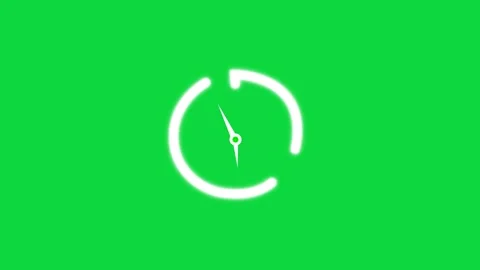 Timer Clock 9 Minute  Green Screen Animation.  Stopwatch, Time Indicator, Stock Footage 310480853