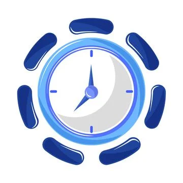 Timer clock isolated Stock Illustration