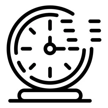 Timer clock stopwatch icon, outline style Stockillustratie