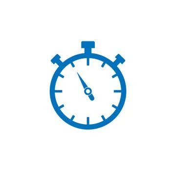 Timer, clock, time, icon. Vector illustration, flat design. 스톡 일러스트