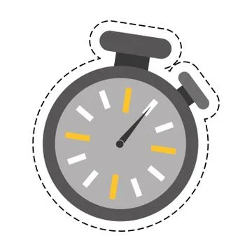 Timer clock watch Illustrazione stock