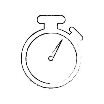 Timer clock watch Illustrazione stock