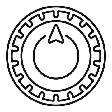 Timer control showing time setting, clock control, control knob, timer icon Stock Illustration