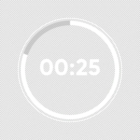 Timer Countdown 30 sec alpha chanal Stock Footage 196994284