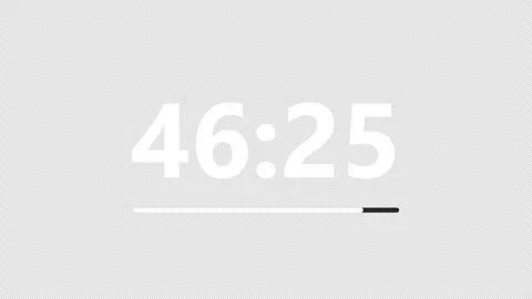Timer Countdown 60 Secounds 스톡 동영상 344724904