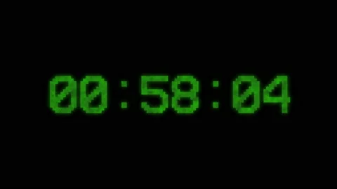 Timer. Countdown animation. Countdown 1 minute. 4K video Stock Footage 151969302