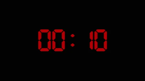 Timer. Countdown animation. Countdown 1 minute. 4K video Stock Footage 152090013