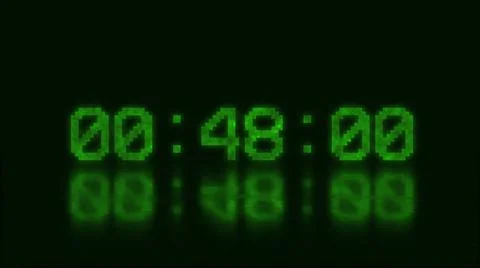 Timer. Countdown animation. Countdown 1 minute. 4K video 写真素材