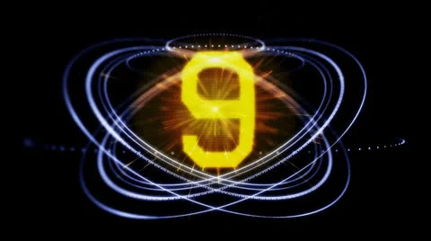 Timer countdown blue and orange Stock Footage 22935974