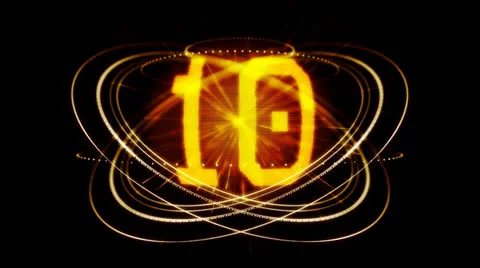 Timer countdown orange Stock Footage 22935758