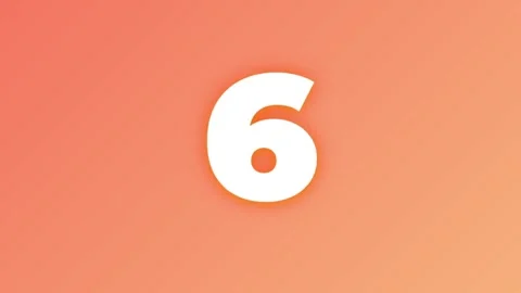 Timer countdown vector glowing animation. Ten to one countdown timer animation. Video stock 313737226