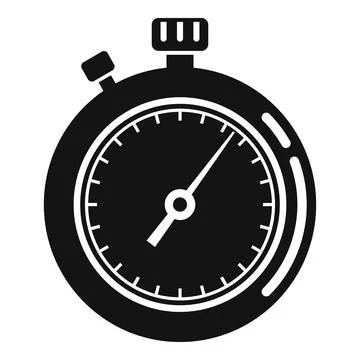 Timer counter icon simple vector. Stopwatch clock Stock Illustration