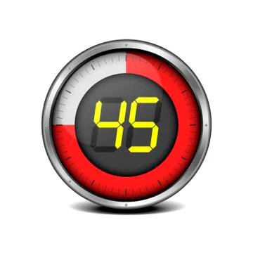 Timer digital 45 Stock Illustration
