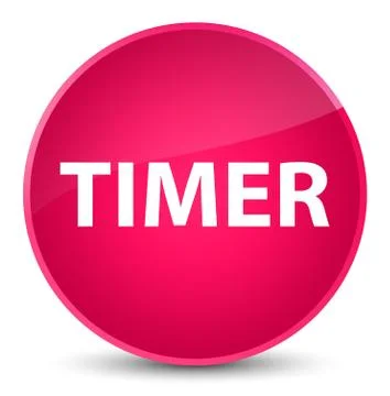 Timer elegant pink round button Illustrazione stock