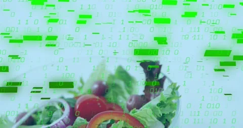 Timer firing 50ms, teal overlay glitching salad Stock Footage 330188748
