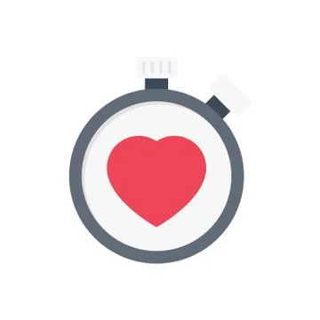 Timer flat color icon Stock Illustration