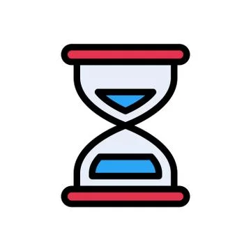 Timer flat color icon イラスト素材
