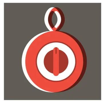 Timer flat illustration design graphic Illustrazione stock