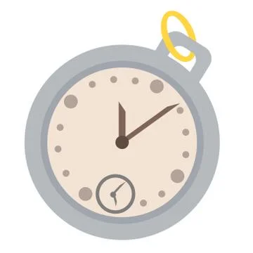 Timer flat illustration on white 스톡 일러스트