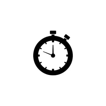 Timer flat vector icon Illustrazione stock