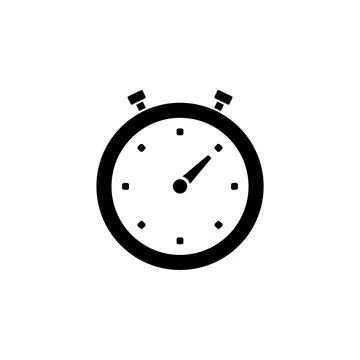 Timer flat vector icon Illustrazione stock