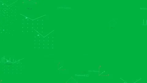 On timer HUD schematics drifting, shifting on transparent canvas to show crystal Stock Footage 333630174